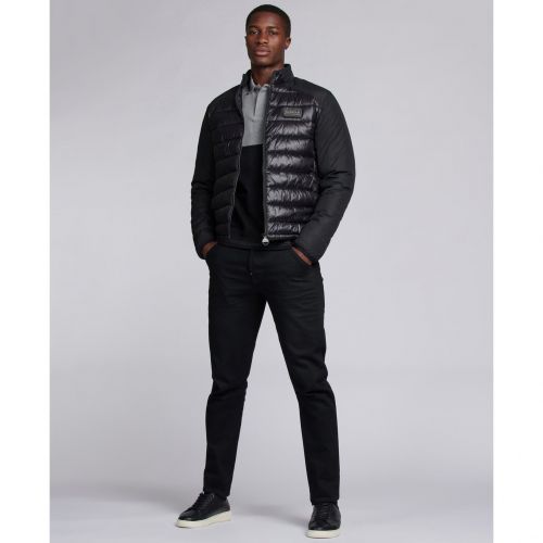 Mens Black Dulwich Quilted Jacket 93968 by Barbour International from Hurleys