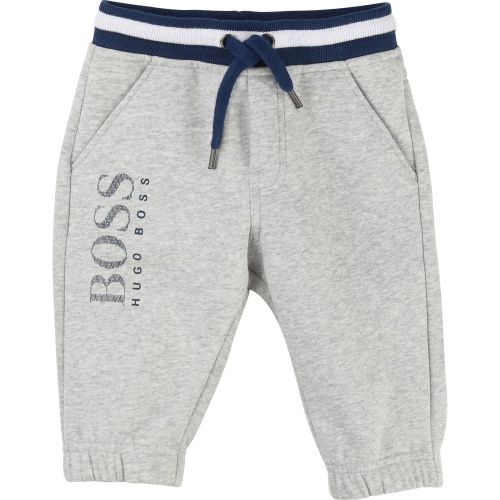 Baby Grey Branded Jog Pants 13223 by BOSS from Hurleys