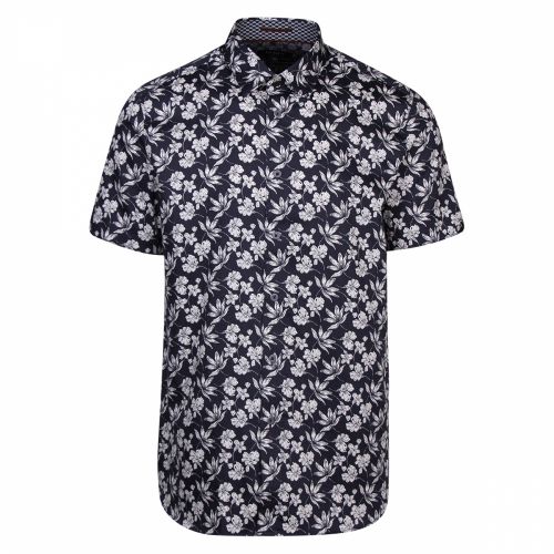 Mens Navy Koalr Floral Print S/s Shirt 36046 by Ted Baker from Hurleys