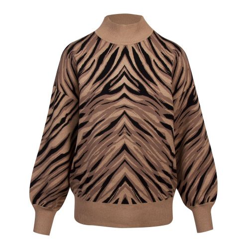 Womens Natural Panthia Animal Stripe Sweat Top 90866 by Ted Baker from Hurleys