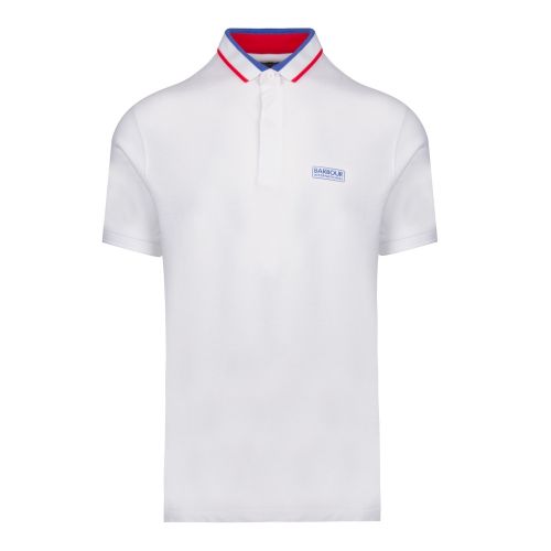 Mens White Shift S/s Polo Shirt 42453 by Barbour International from Hurleys
