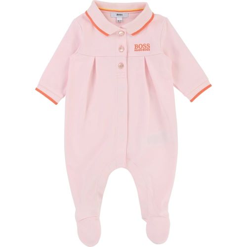 Baby Baby Pink Tipped Babygrow 19609 by BOSS from Hurleys