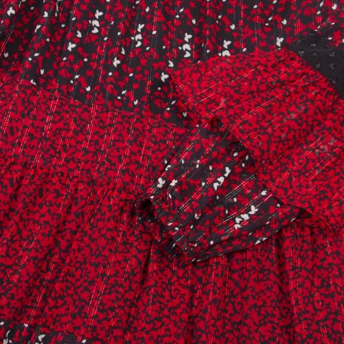 Womens Scarlet/Black Lavish Leaf Mix Dress 50461 by Michael Kors from Hurleys
