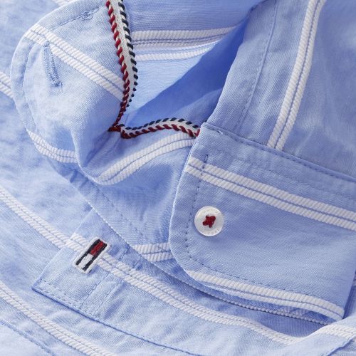 Womens Blue Stripe Front Knot Shirt 58081 by Tommy Jeans from Hurleys