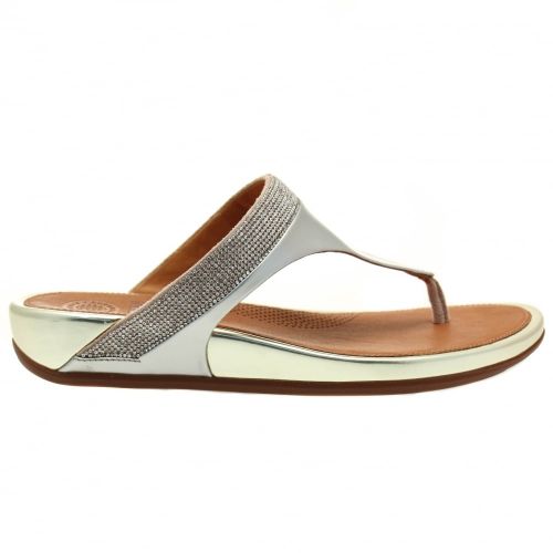 Womens Pale Gold Banda™ Micro-Crystal 46979 by FitFlop from Hurleys