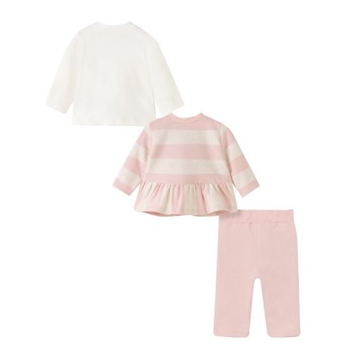 Baby Dusty Pink Kitten 3 Piece Tracksuit 95132 by Mayoral from Hurleys