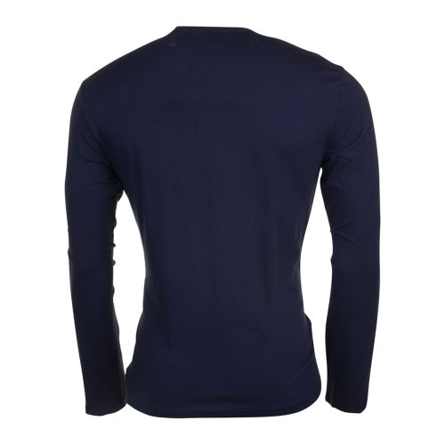 Mens Marine Chest Logo L/s T Shirt 15043 by Emporio Armani from Hurleys