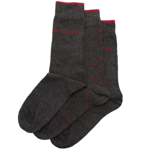 Mens Grey 3 Pack Socks 66879 by Emporio Armani from Hurleys