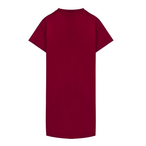 Womens Burgundy Jewel Heart Short Dress 43101 by Love Moschino from Hurleys