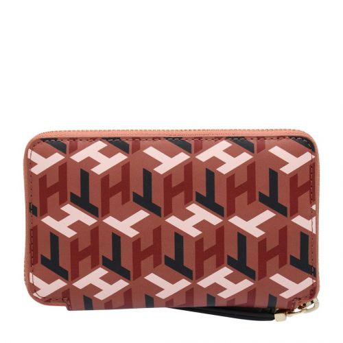 Womens Pink Mix Iconic Tommy Mono Medium Wallet 95025 by Tommy Hilfiger from Hurleys