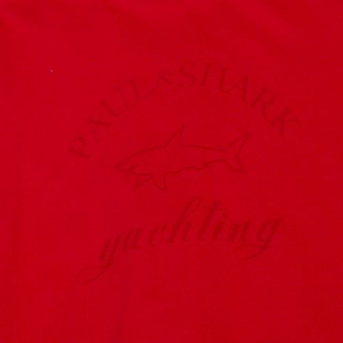 Mens Red Tonal Tri Logo Custom Fit S/s T Shirt 36755 by Paul And Shark from Hurleys