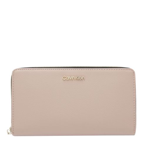 Womens Nude Enfold Large Zip Around Purse 49849 by Calvin Klein from Hurleys