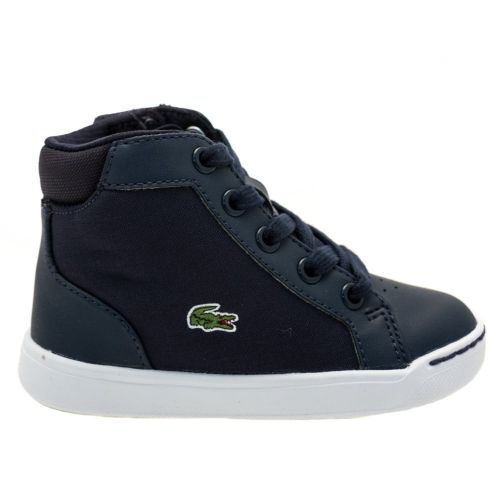 Infant Navy Explorateur Mid Trainers (5-9) 62658 by Lacoste from Hurleys