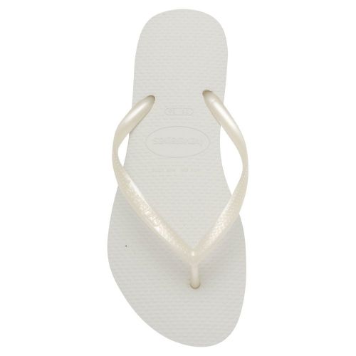 Womens White Slim Flip Flops 106946 by Havaianas from Hurleys