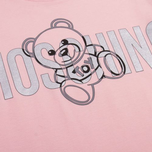 Girls Sugar Rose Silver Toy Logo S/s T Shirt 90683 by Moschino from Hurleys