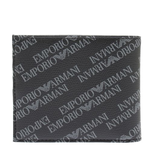 Mens Black Multi Logo Wallet 37116 by Emporio Armani from Hurleys