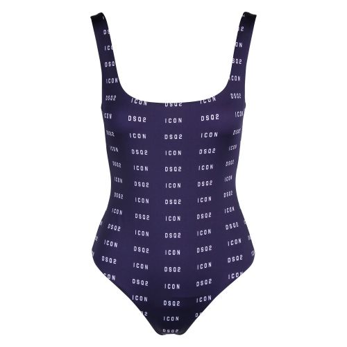 Womens Blue Icon One Piece Swimsuit 58930 by Dsquared2 from Hurleys