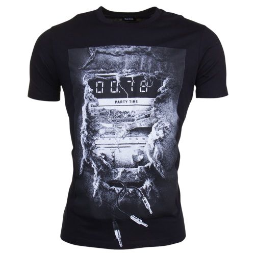 Mens Black T-Joe-OA S/s Tee Shirt 7878 by Diesel from Hurleys