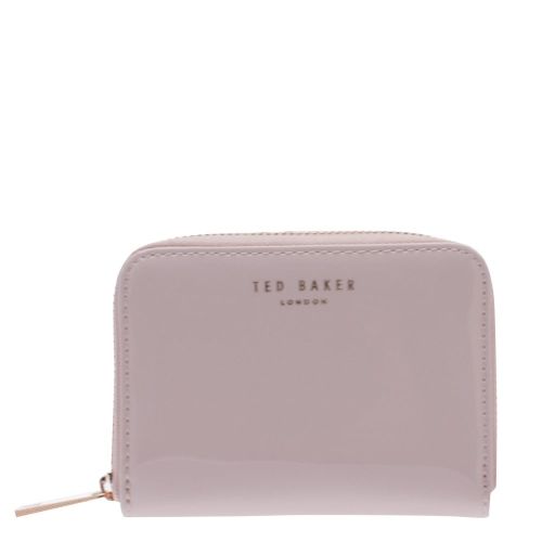 Womens Light Pink Omarion Patent Small Zip Around Purse 23118 by Ted Baker from Hurleys