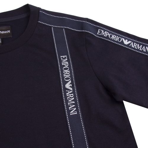 Boys Navy Logo Tape S/s T Shirt 77633 by Emporio Armani from Hurleys
