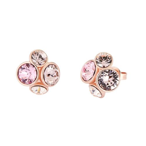 Womens Rose Gold/Pale Pink Lynda Jewel Cluster Studs 93488 by Ted Baker from Hurleys
