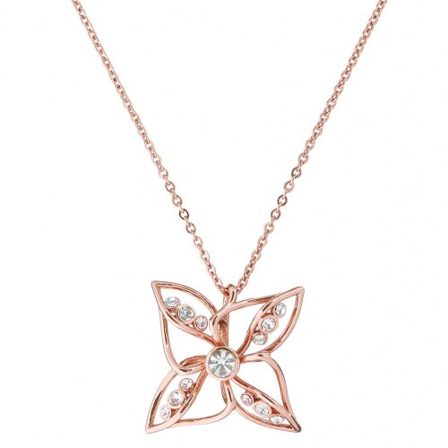 Womens Rose Gold & Crystal Chelo Necklace 7430 by Ted Baker from Hurleys