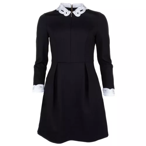 Womens Black Shealah Embroidered Collar Dress 70161 by Ted Baker from Hurleys