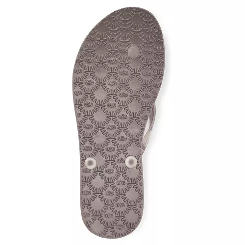 Womens Oyster Simi Graphic Flip Flops 60406 by UGG from Hurleys