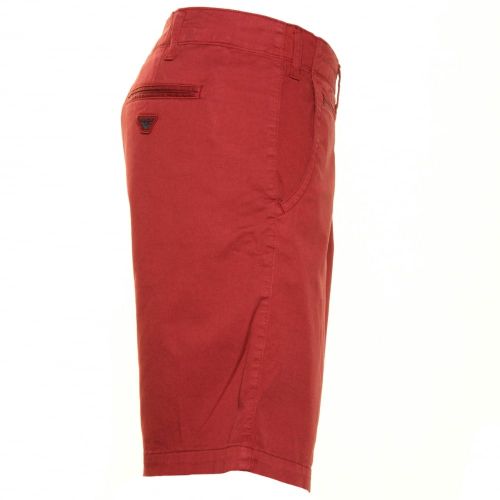 Mens Dark Red Chino Shorts 27250 by Armani Jeans from Hurleys