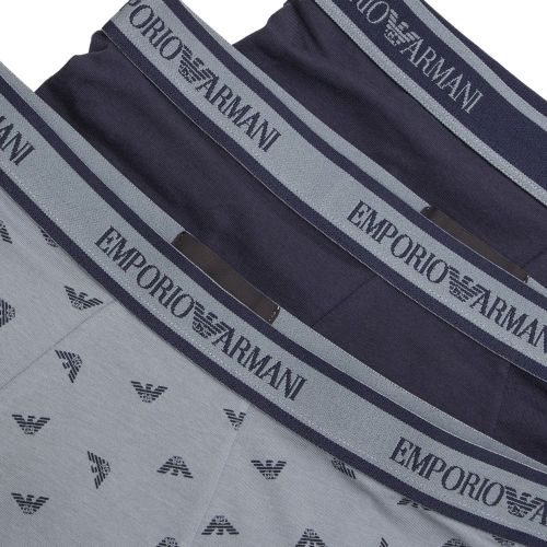 Mens Navy/Blue Core Logoband 3 Pack Boxers 97128 by Emporio Armani Bodywear from Hurleys