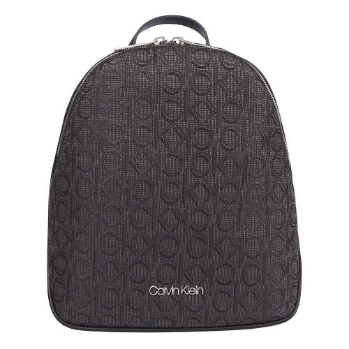 Womens Black Mono Jacquard Mono Small Backpack 85349 by Calvin Klein from Hurleys