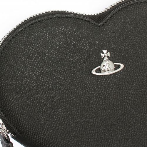 Womens Black New Heart Saffiano Crossbody Bag 54592 by Vivienne Westwood from Hurleys