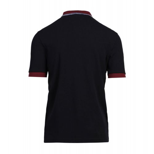 Mens Black Space Dye Tipped S/s Polo Shirt 99186 by Fred Perry from Hurleys