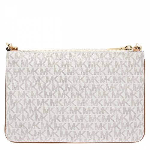 Womens Vanilla Double Pouch Signature Logo Crossbody Bag 39904 by Michael Kors from Hurleys