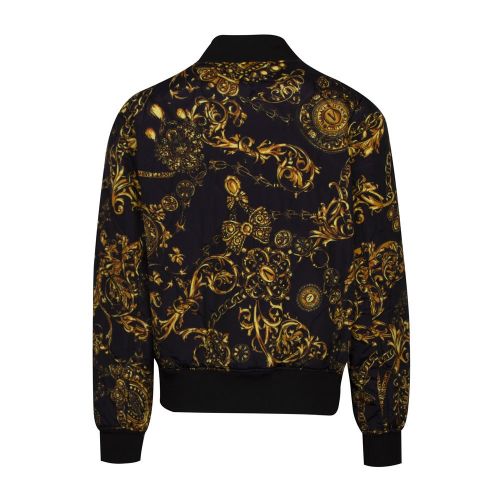 Mens Black Baroque Bijoux Reversible Jacket 91915 by Versace Jeans Couture from Hurleys