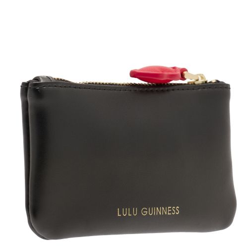 Womens Black Cupids Bow Frankie Key Pouch 34895 by Lulu Guinness from Hurleys