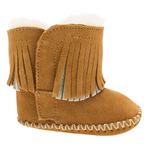 Infant Chestnut & Metallic Branyon Fringe Booties (XS-S) 16106 by UGG from Hurleys