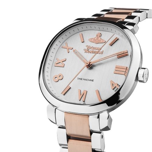 Womens Silver/Rose Gold Mayfair Two Tone Bracelet Watch 44365 by Vivienne Westwood from Hurleys