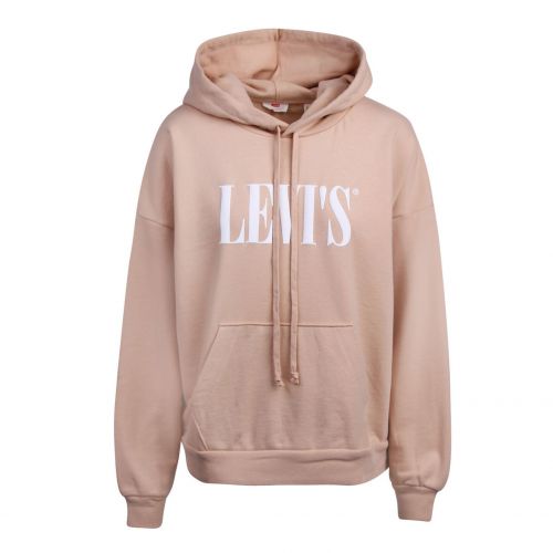 Womens Toasted Almond Graphic Serif Logo Hoodie 76844 by Levi's from Hurleys