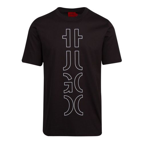Mens Black Darlon213 S/s T Shirt 88147 by HUGO from Hurleys