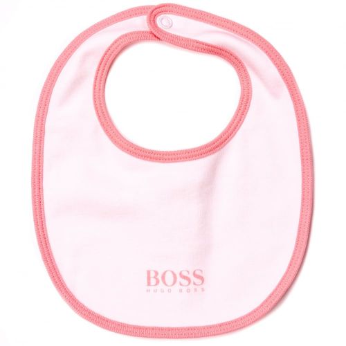 Baby Pink Babygrow & Bib Set 65250 by BOSS from Hurleys