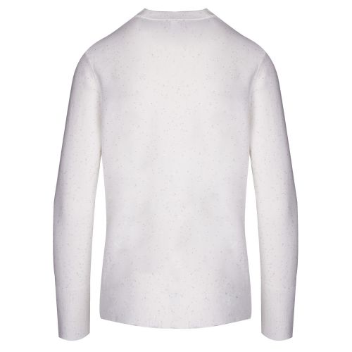 Casual Womens White Innibinny Fleck Knitted Top 37652 by BOSS from Hurleys