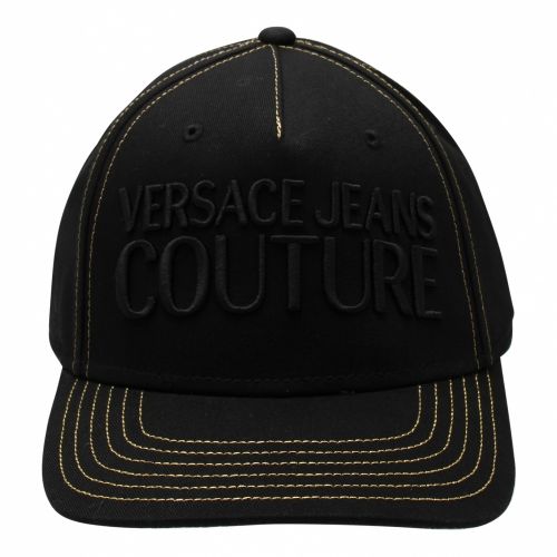 Mens Black Branded Logo Cap 55273 by Versace Jeans Couture from Hurleys