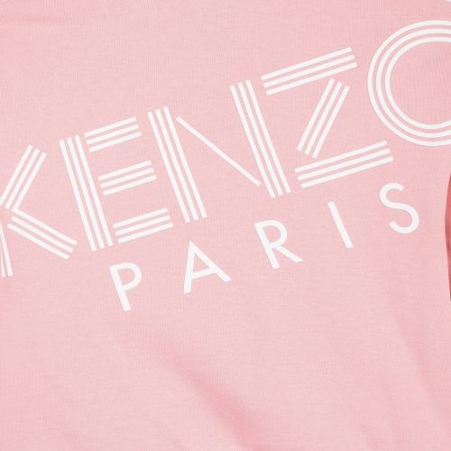 Girls Mid Pink Cosmic Logo Hooded Zip Sweat Jacket 30766 by Kenzo from Hurleys