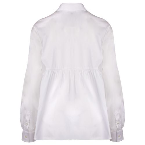 Womens White Pleated Waist Shirt 37126 by Emporio Armani from Hurleys