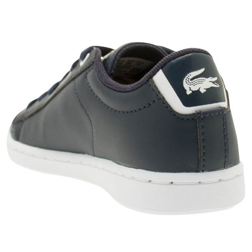 Child Navy Carnaby Evo Trainers (1-13) 24024 by Lacoste from Hurleys