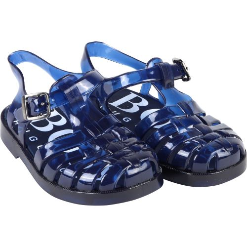 Boys Navy Jelly Sandals (19-27) 19713 by BOSS from Hurleys