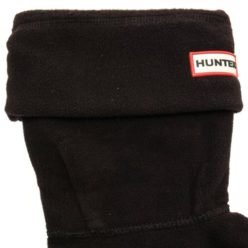 Womens Classic Black Short Fleece Socks 56718 by Hunter from Hurleys