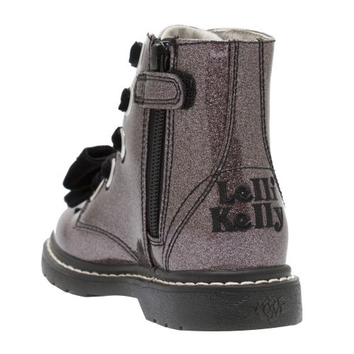 Girls Pewter Glitter Fior Di Fiocco Bow Boots (28-37) 49285 by Lelli Kelly from Hurleys