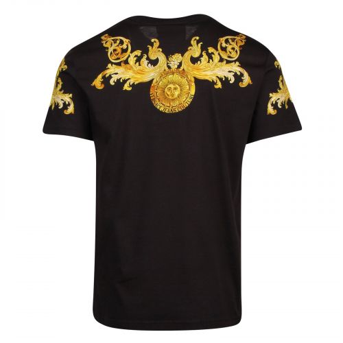 Mens Black Baroque Chest Slim Fit S/s T Shirt 85683 by Versace Jeans Couture from Hurleys